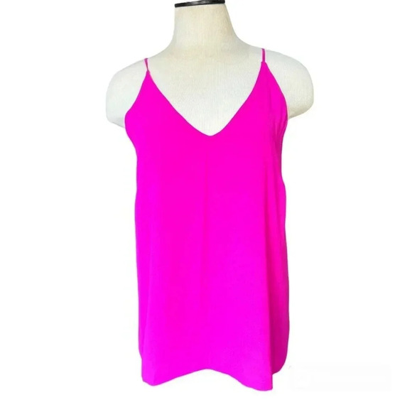 NWT BEBE PINK NEON X CROSS OPEN BACK TANK TOP SIZE M🩷 - Picture 1 of 6